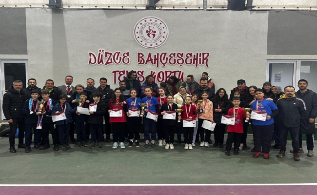 OKUL SPORLARI'NDA TENİS MÜSABAKALARI GERÇEKLEŞTİRİLDİ